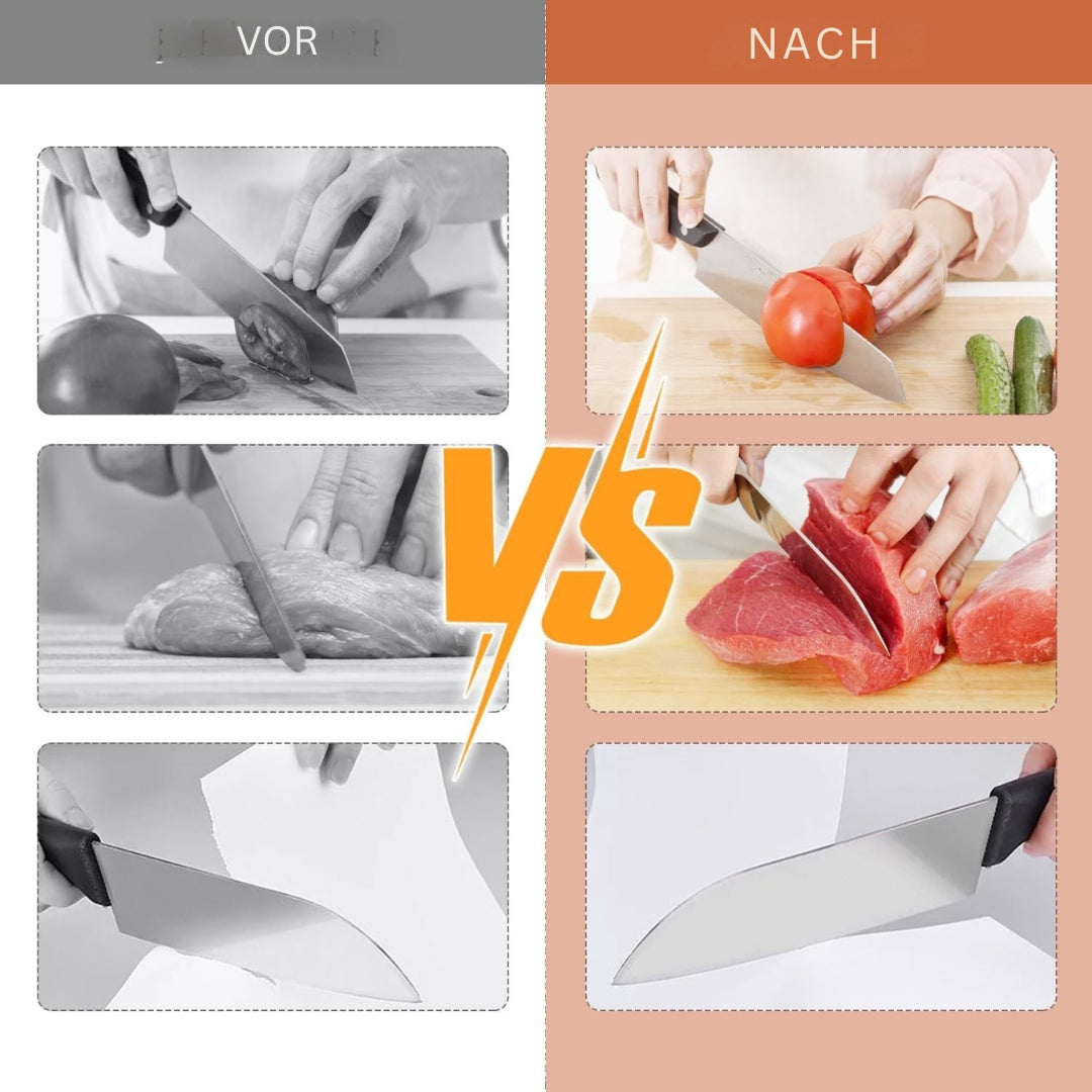 SharpEase Kit de Meuleuse Professionnelle de Cutter à Rouleaux – Lames Parfaites et Affûtées À Chaque Fois