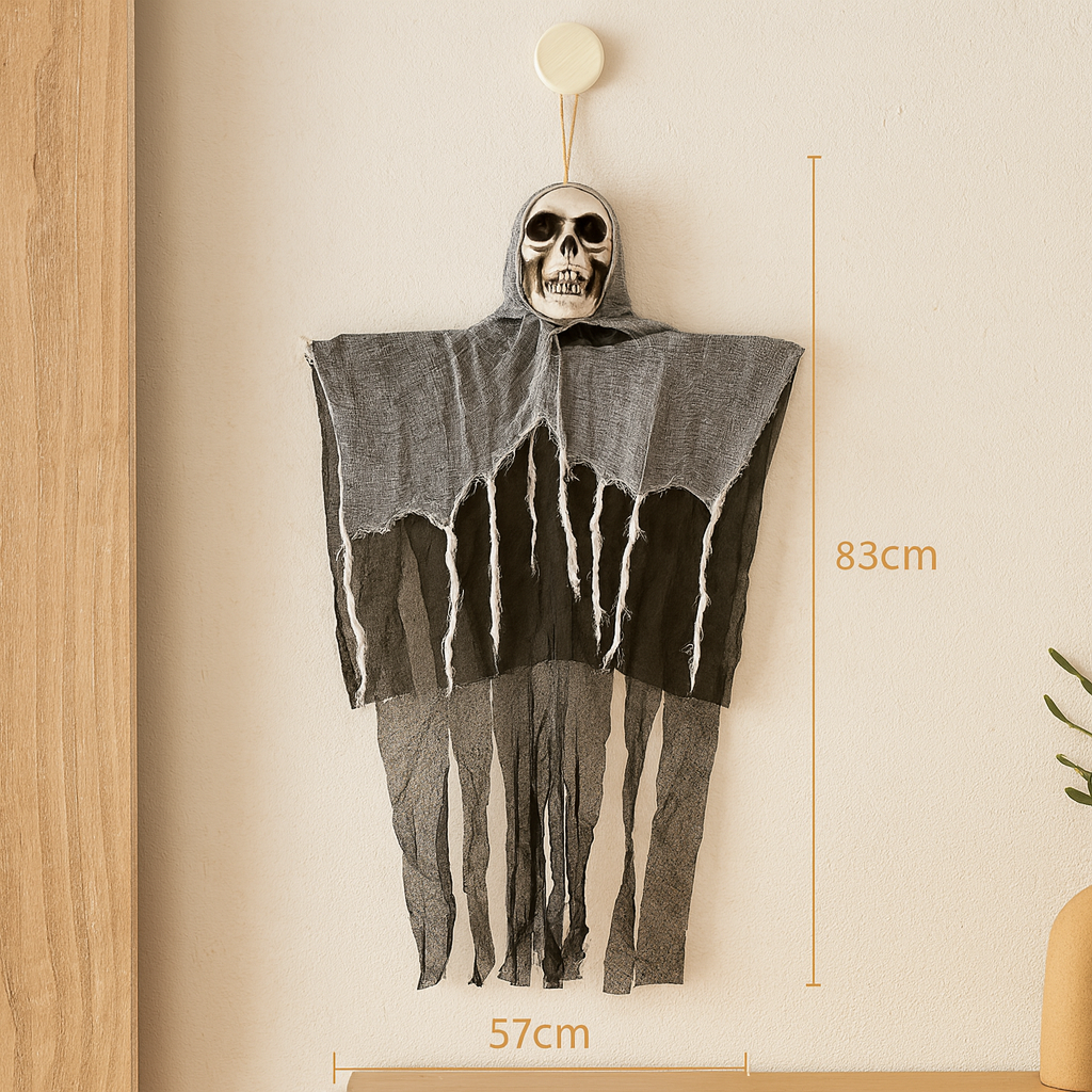 Gravemont | Décoration murale LED tête de mort pour Halloween