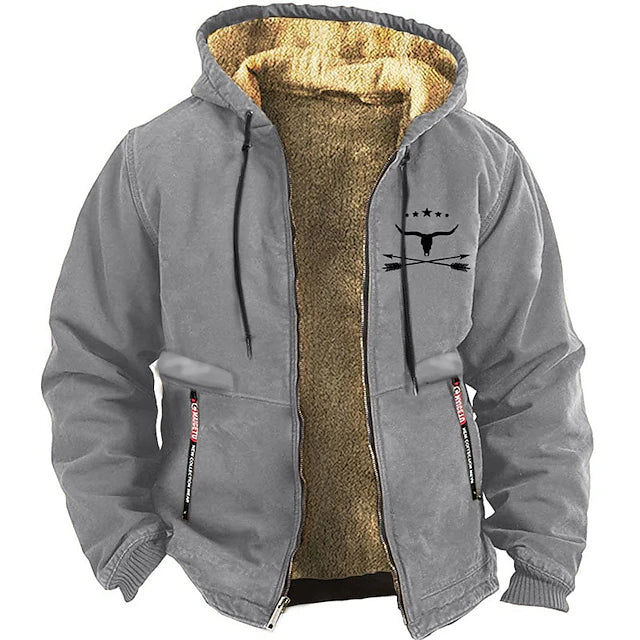 Sweat-shirt en polaire avec fermeture éclair pour homme Simon