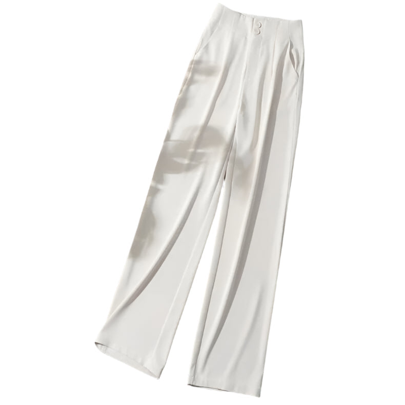 Gloria - Pantalons taille haute sur mesure à jambes larges