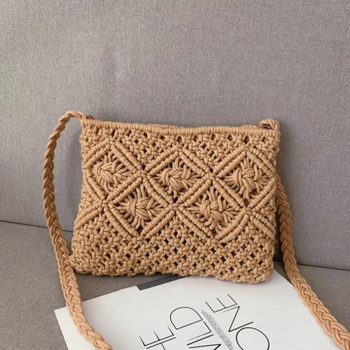 WovenVibe - Sac à épaule stylé avec fermeture éclair