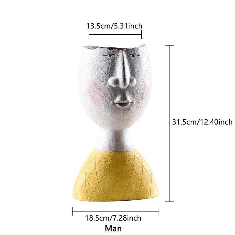 WhimsiFace- Jardinières décoratives au design unique pour un charme ludique