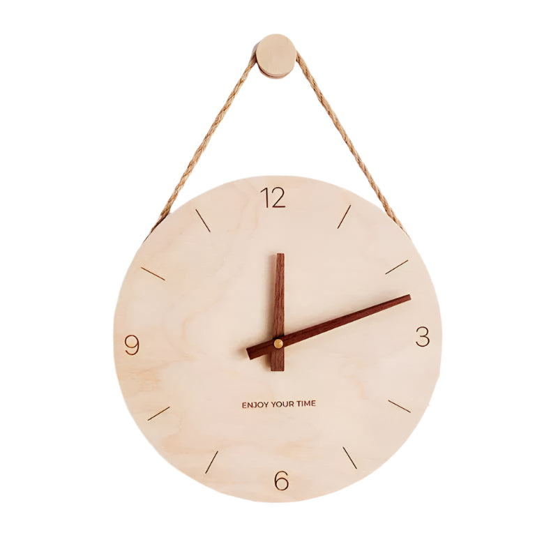 WoodHush - Horloge murale minimaliste
