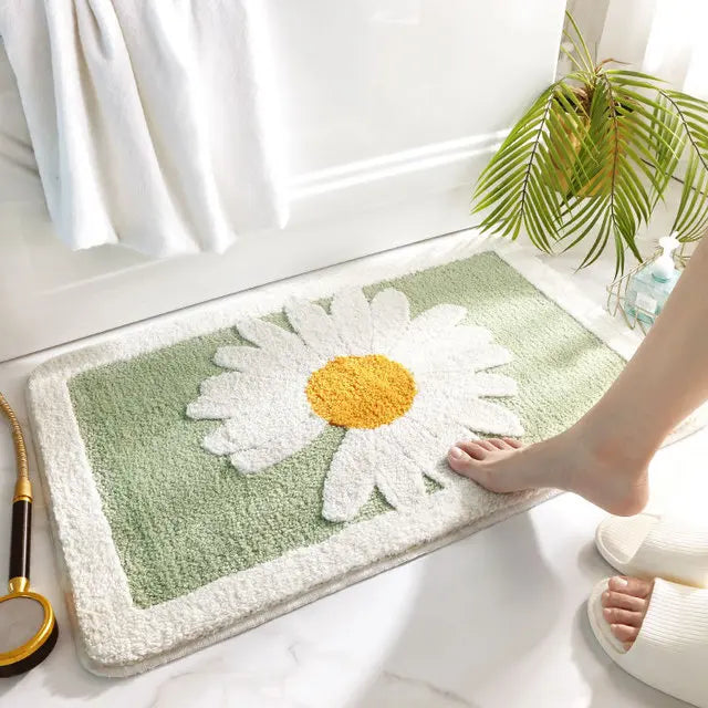 Tapis de bain antidérapant DaisySafe – Sécurité avec une touche joyeuse