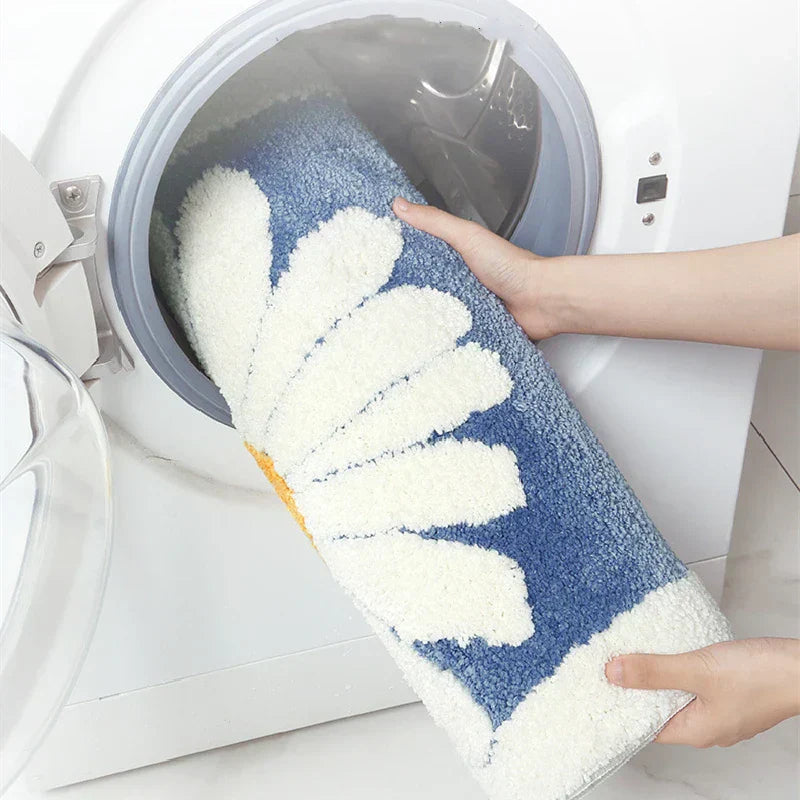 Tapis de bain antidérapant DaisySafe – Sécurité avec une touche joyeuse