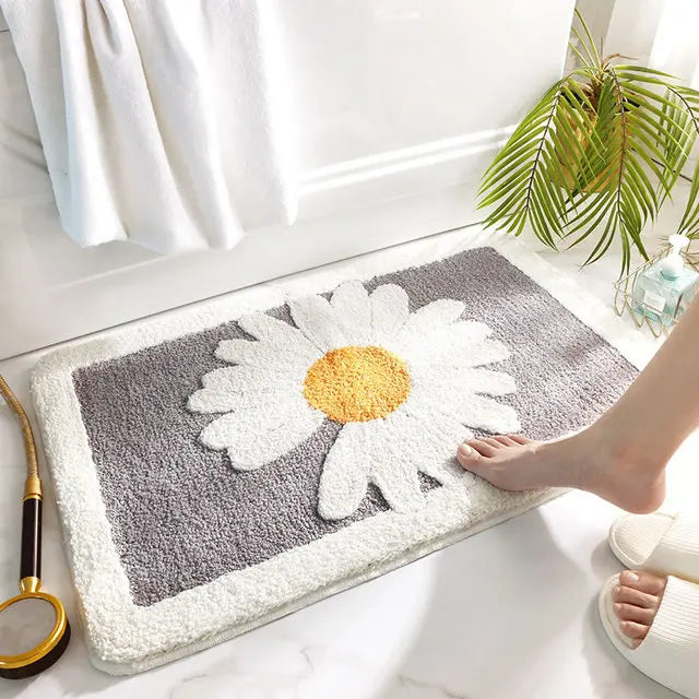 Tapis de bain antidérapant DaisySafe – Sécurité avec une touche joyeuse
