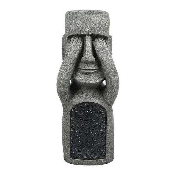 Décoration de jardin – Jardinière artistique avec lumière LED solaire