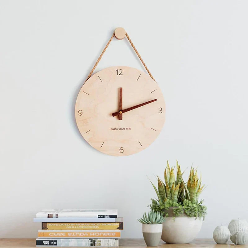 WoodHush - Horloge murale minimaliste