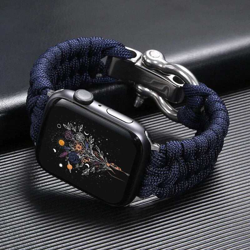 Bracelet Paracord FlexiWrist pour Apple Watch – Bandouillère Robuste et Ajustable