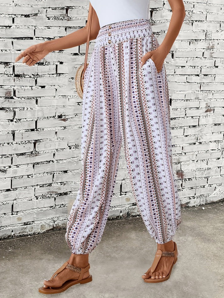 Ivy | Pantalon imprimé Boho confortable et tendance