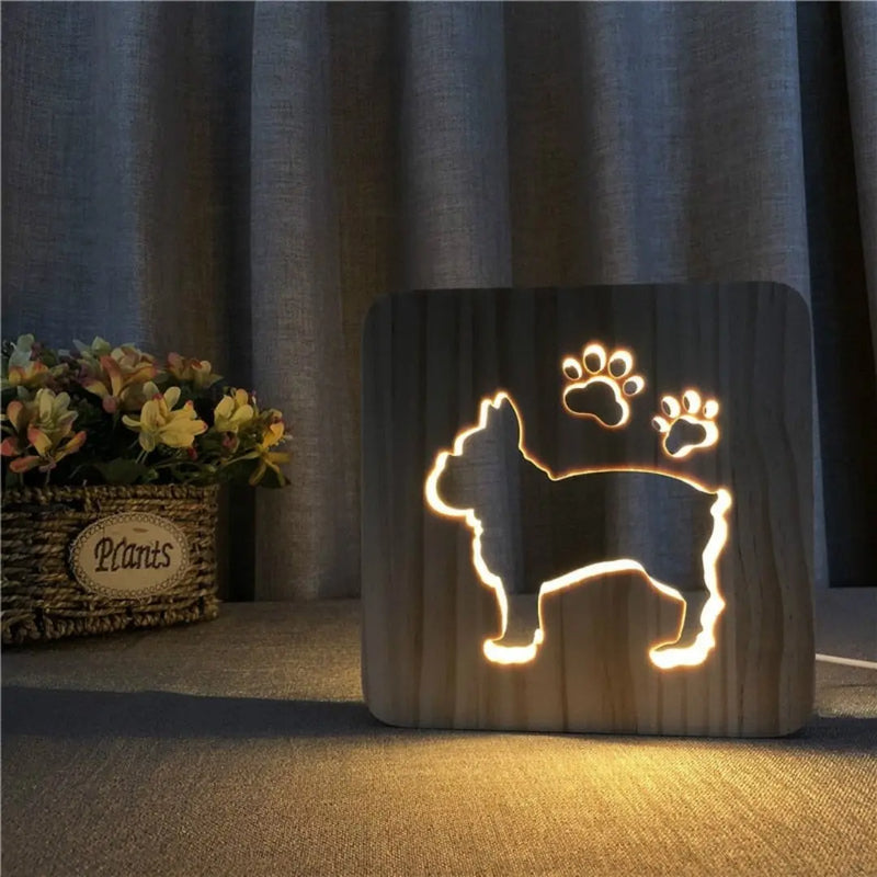 PawfectGlow - Lampe LED 3D charmante