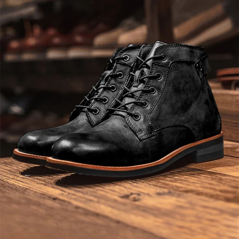 Mark | Bottes en cuir rétro classiques pour hommes