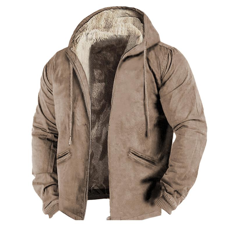 Veste en polaire avec capuche et fermeture éclair Jan