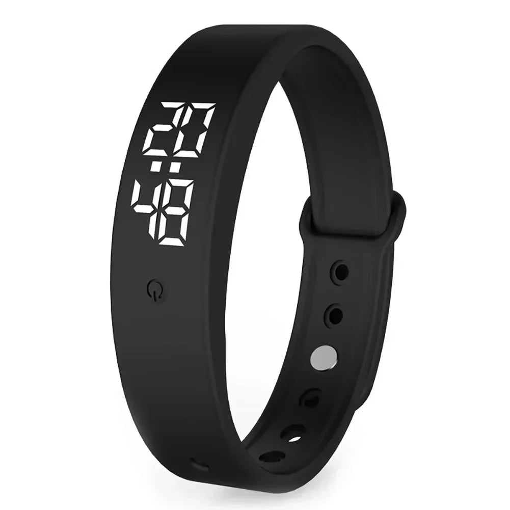 VibeFit V9 – Montre connectée élégante étanche avec alarmes silencieuses