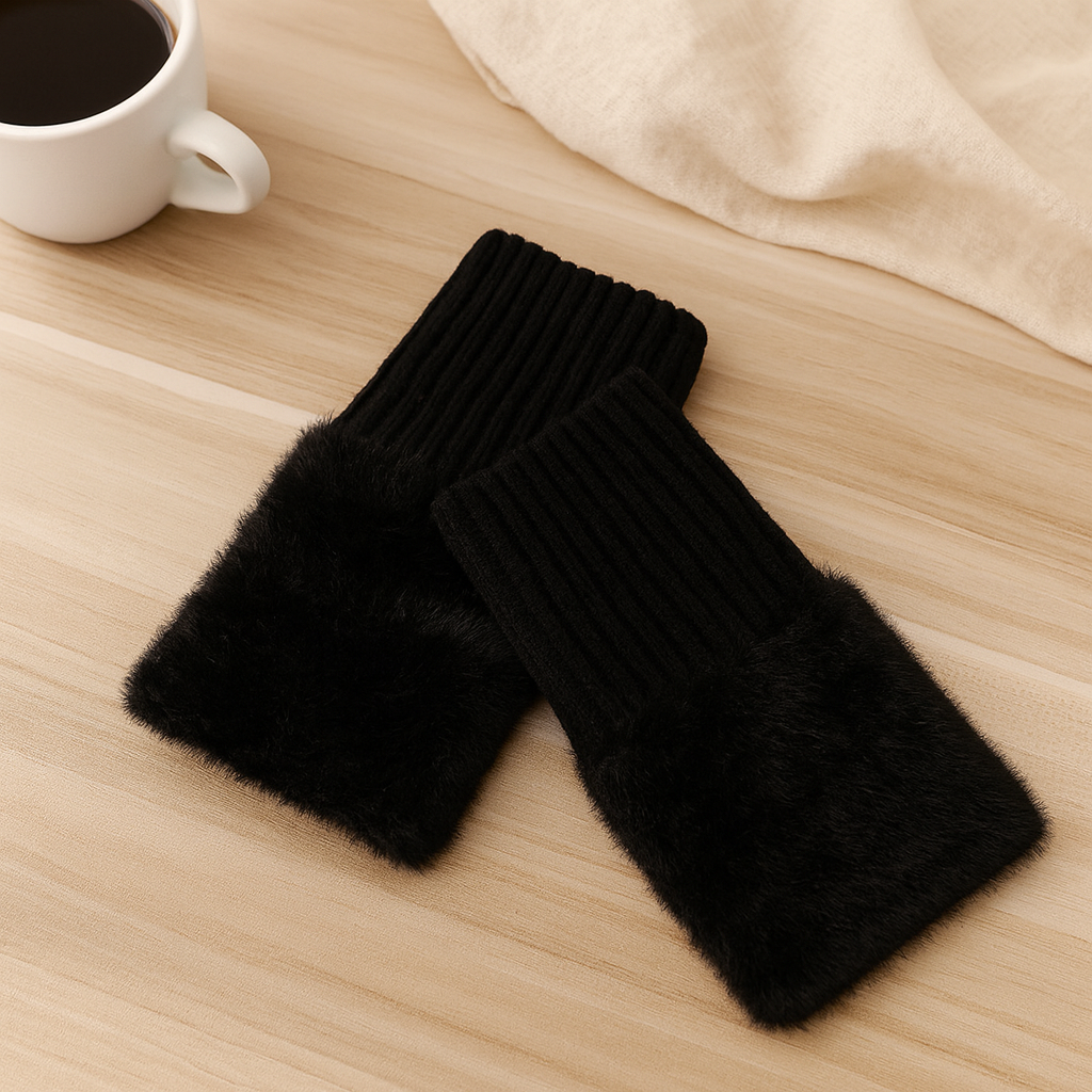 Heike | Gants en peluche sans doigts