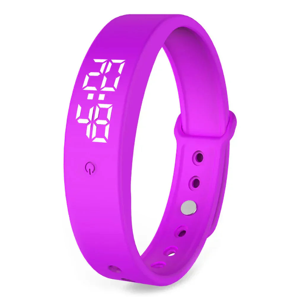 VibeFit V9 – Montre connectée élégante étanche avec alarmes silencieuses