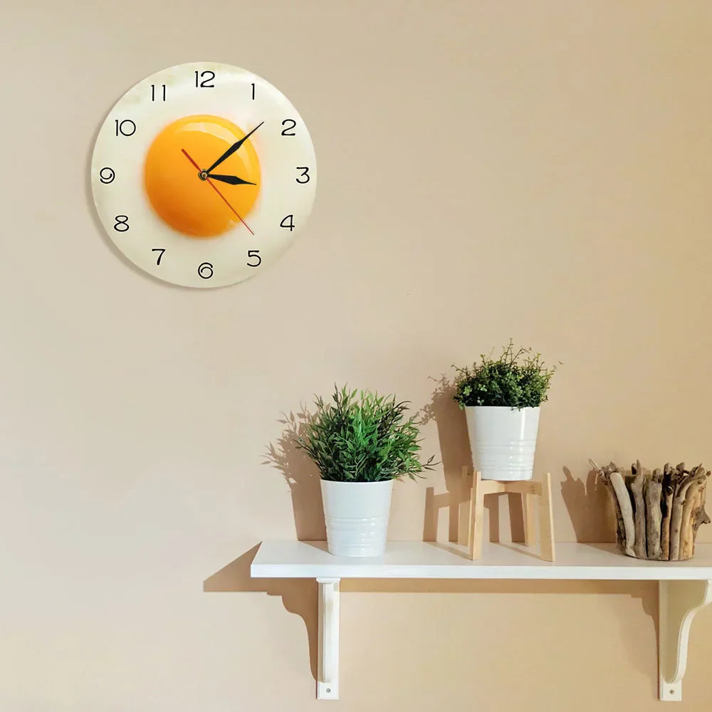 SunnyTime – Horloge murale œuf frit fait maison