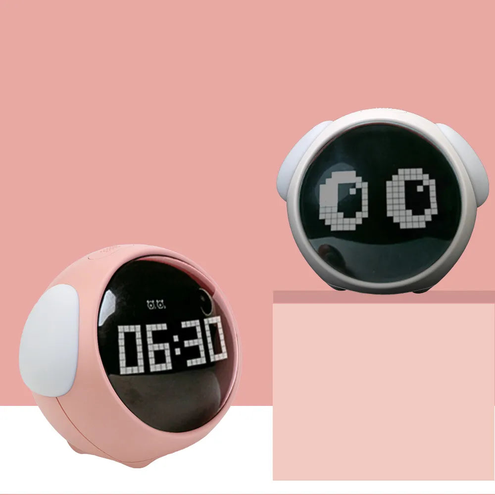 EmojiTime Réveil LED - Affichage Numérique Amusant et Expressif