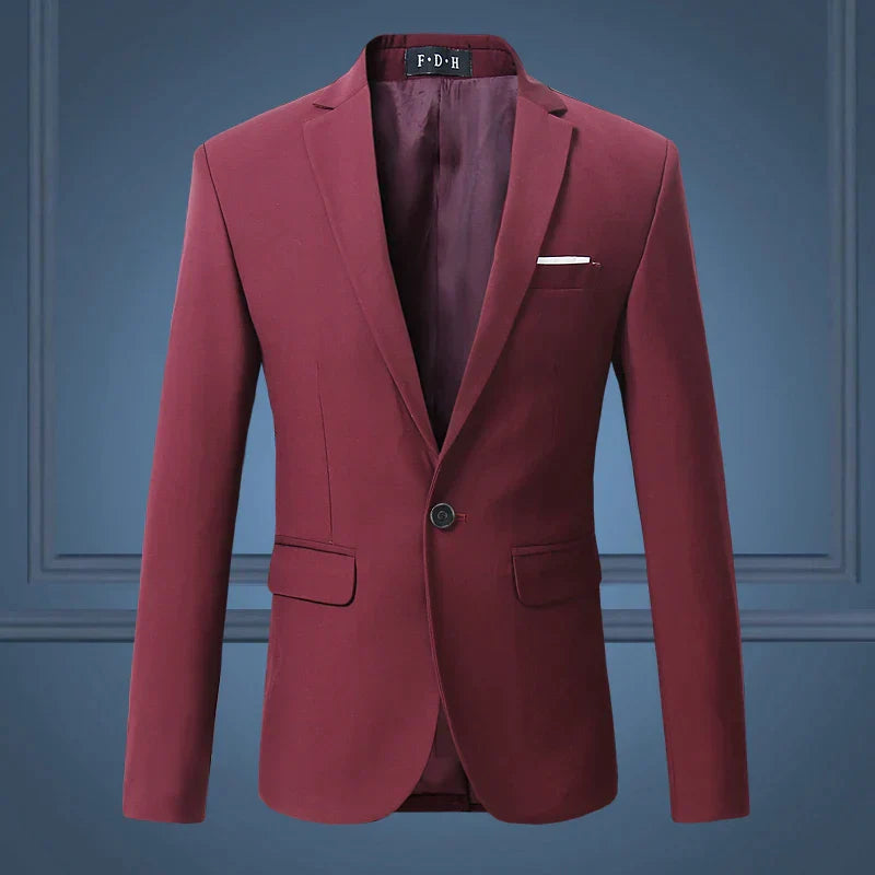 Anton - Blazer classique à simple boutonnage pour hommes