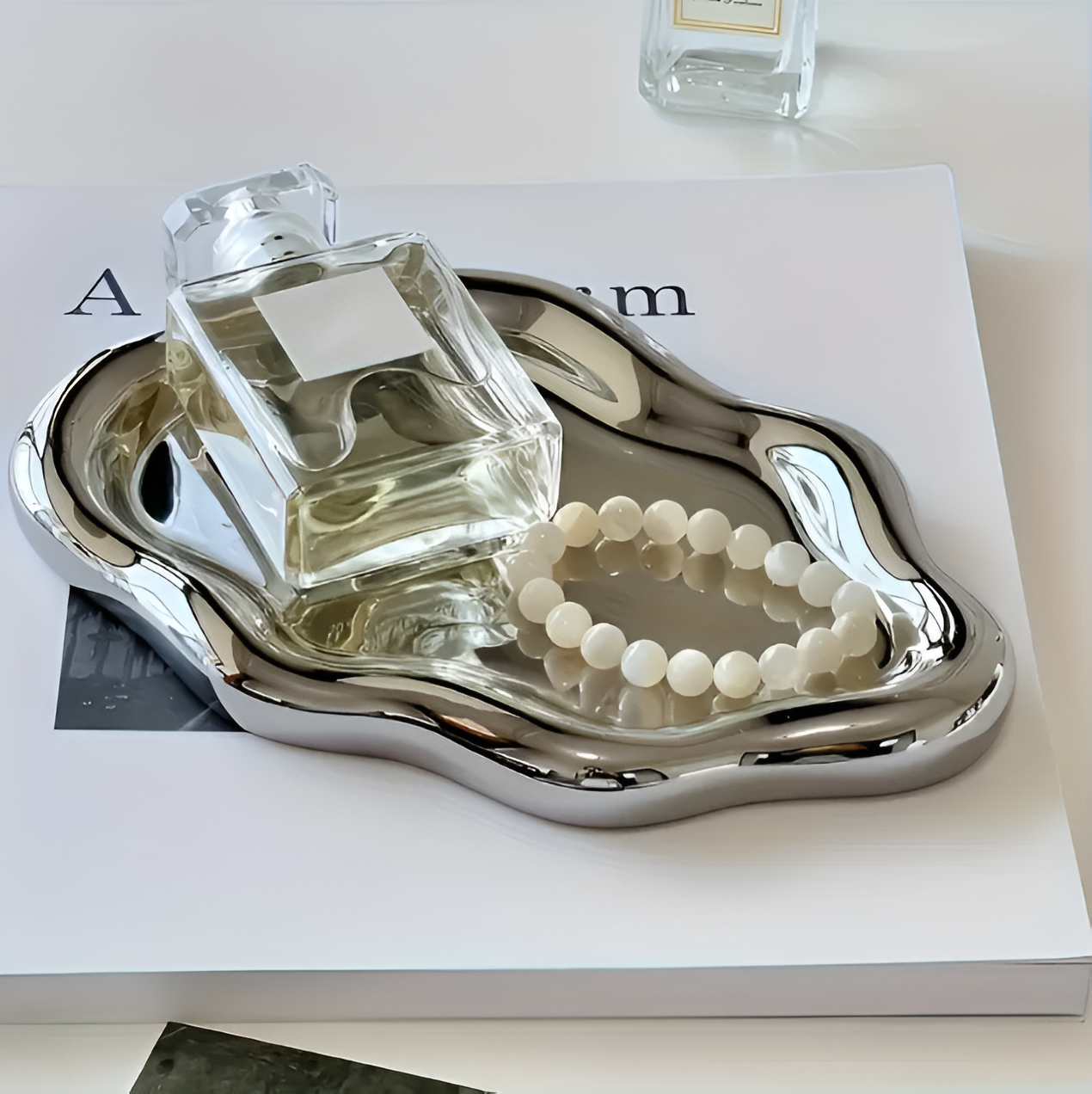 Plateau à Bijoux en Céramique CloudElegance