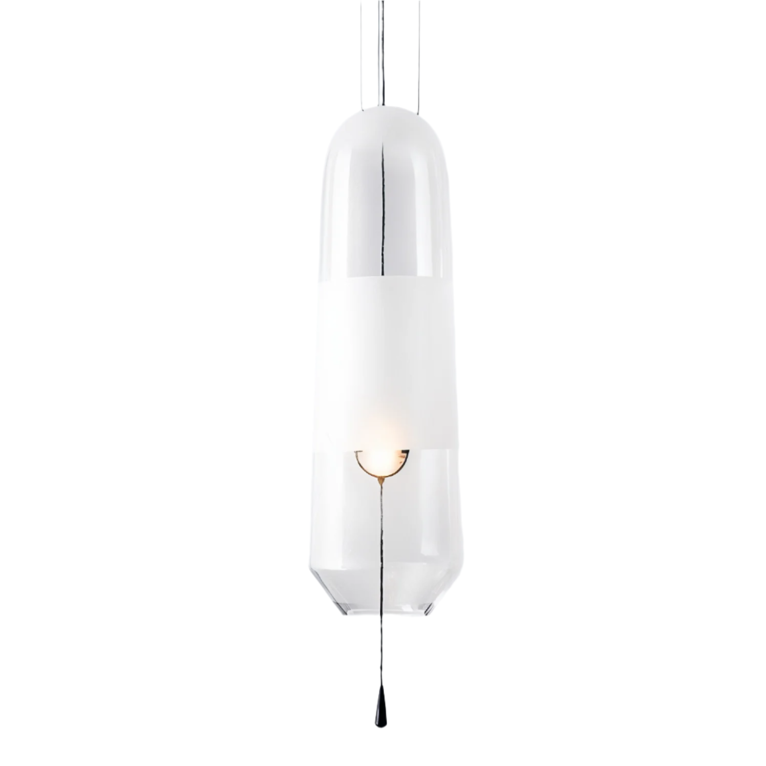 GlowCurve - Lampe pendante en verre rétro