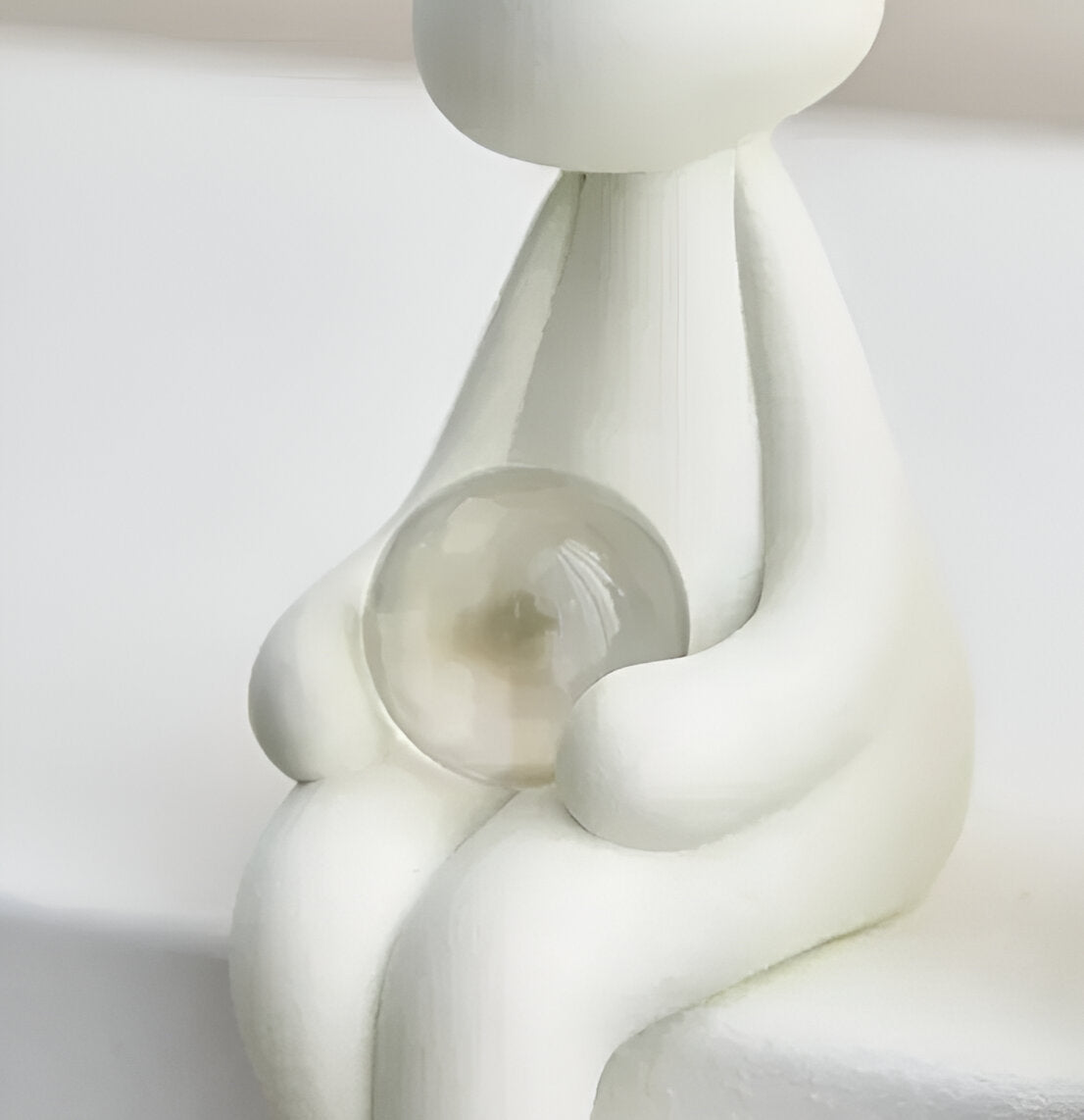 BunnyOrb - Figurines de lapin élégantes avec boule en verre