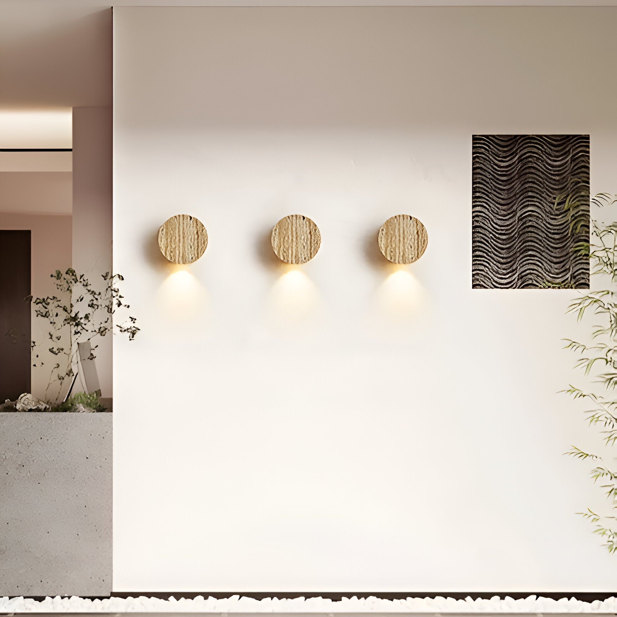 Lampe Murale OrbGlow Wabi-Sabi avec Lumière Ambiante Douce