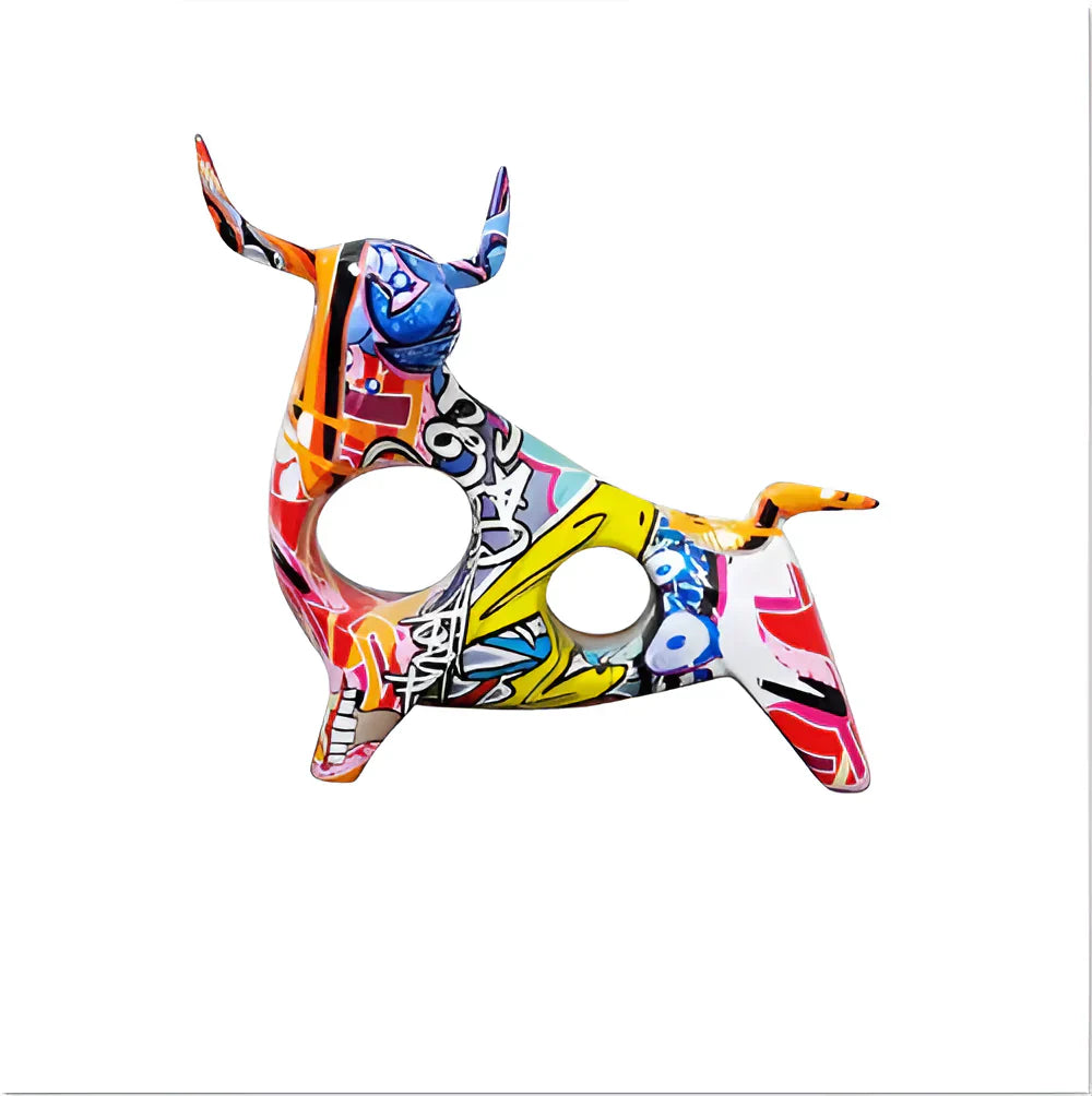 Figurine de vache artistique