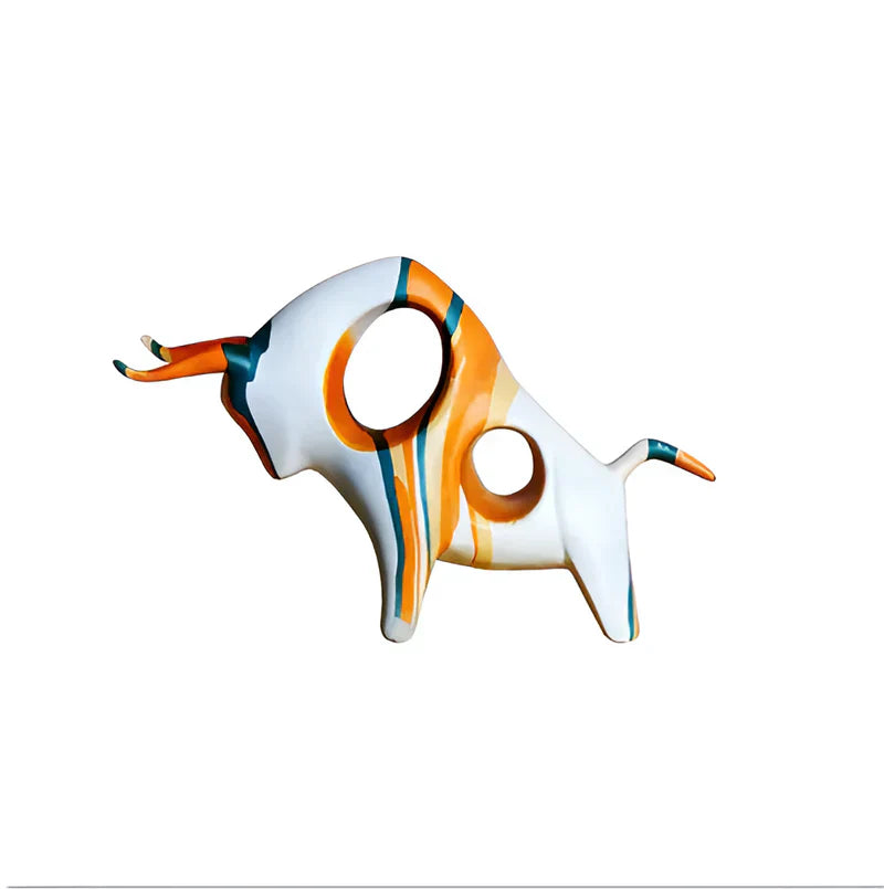 Figurine de vache artistique