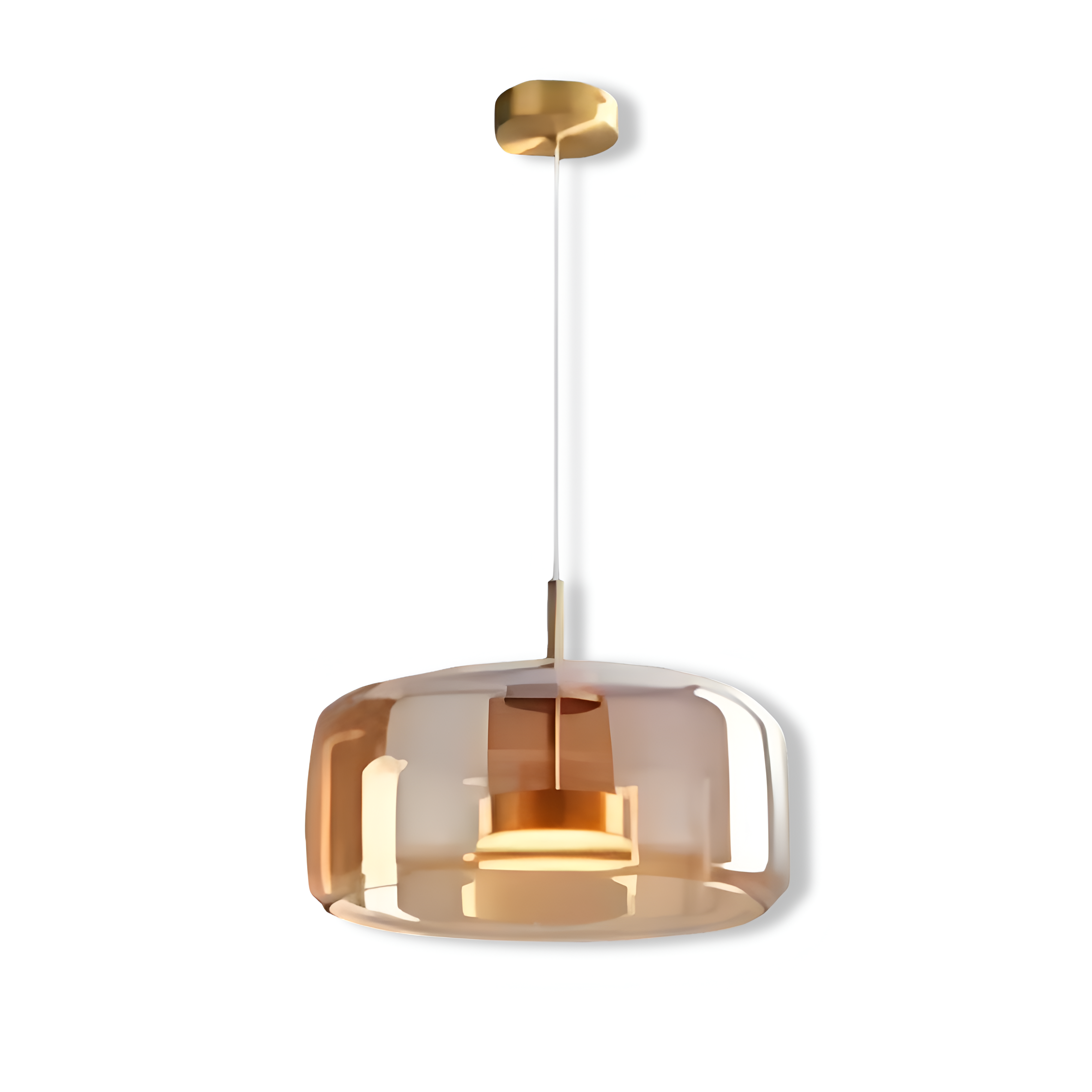 ClaraGlow Lampe à Suspendre en Verre Moderne – Éclairage Élégant pour Intérieur Moderne