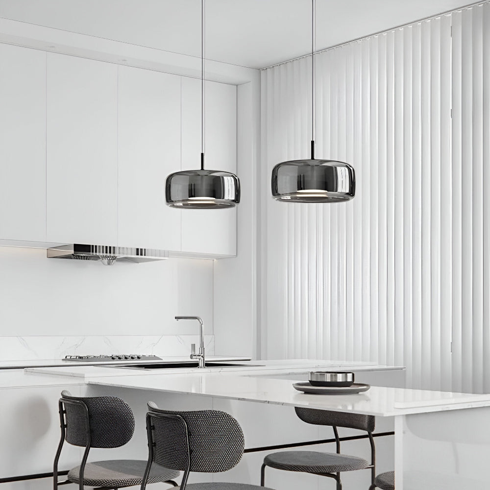 ClaraGlow Lampe à Suspendre en Verre Moderne – Éclairage Élégant pour Intérieur Moderne