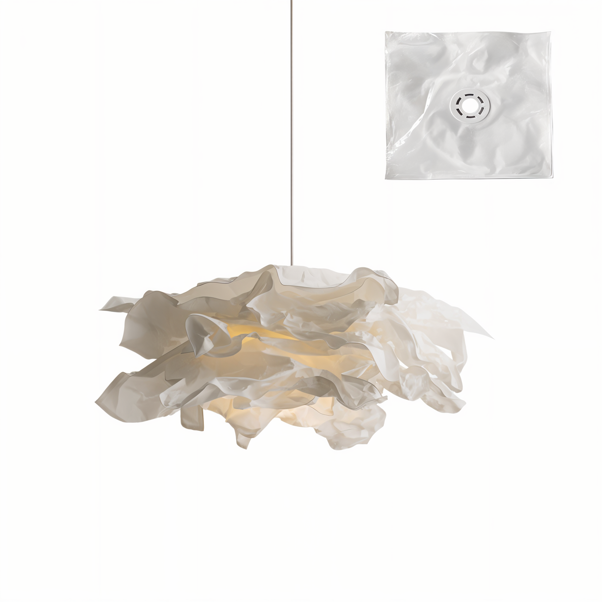 ShadeGlow - Lampe à pendentif personnalisable avec un design d'abat-jour en papier sculpté