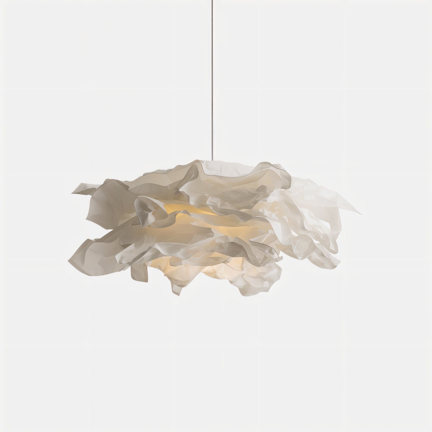 ShadeGlow - Lampe à pendentif personnalisable avec un design d'abat-jour en papier sculpté