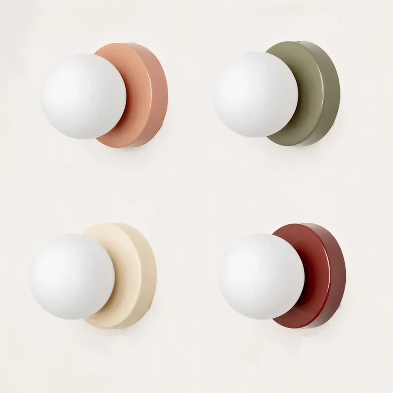 GlasGlow – Élégante Lampe Murale en Globe de Verre pour des Espaces Chic et Confortables