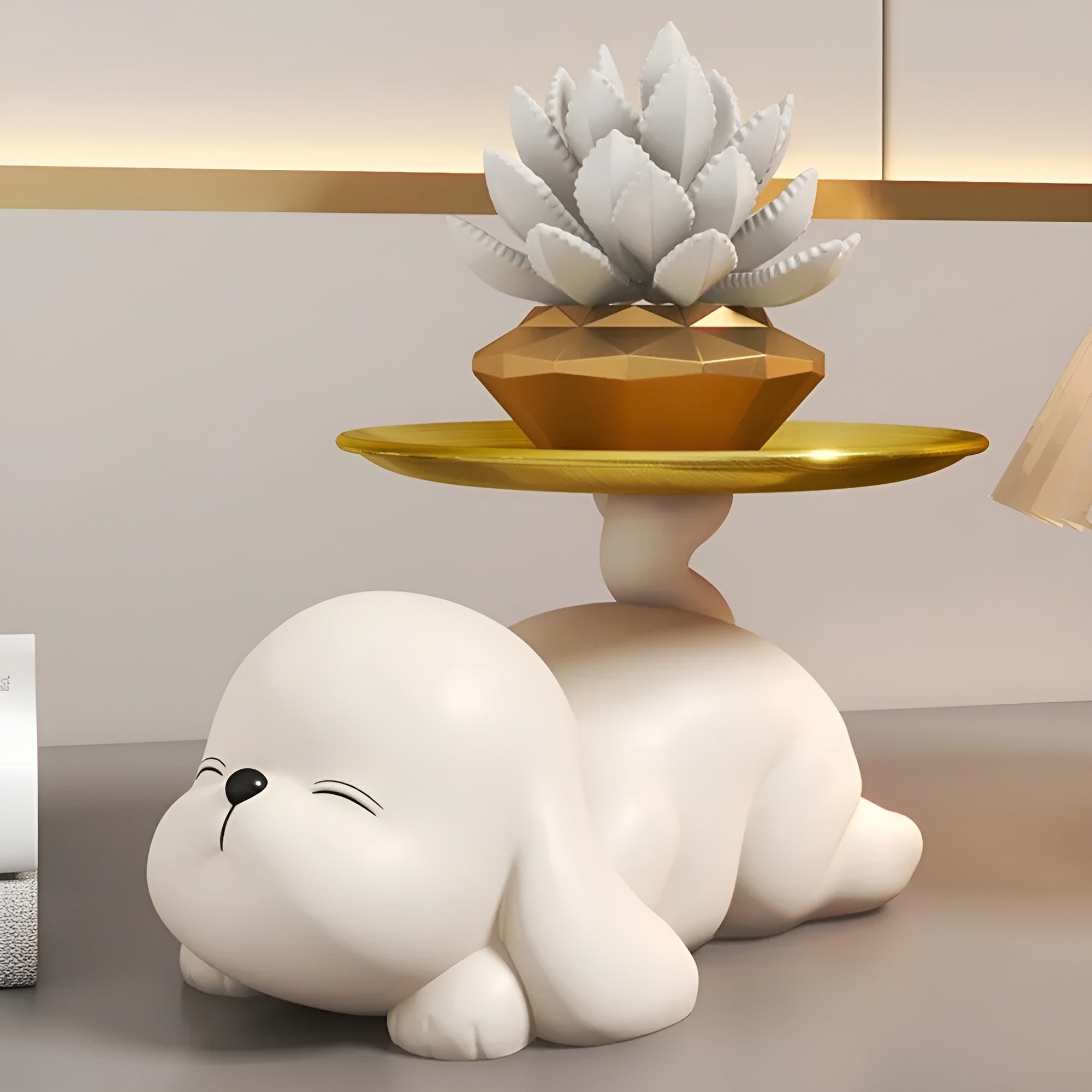 Plateau de support pour bol décoratif pour chien