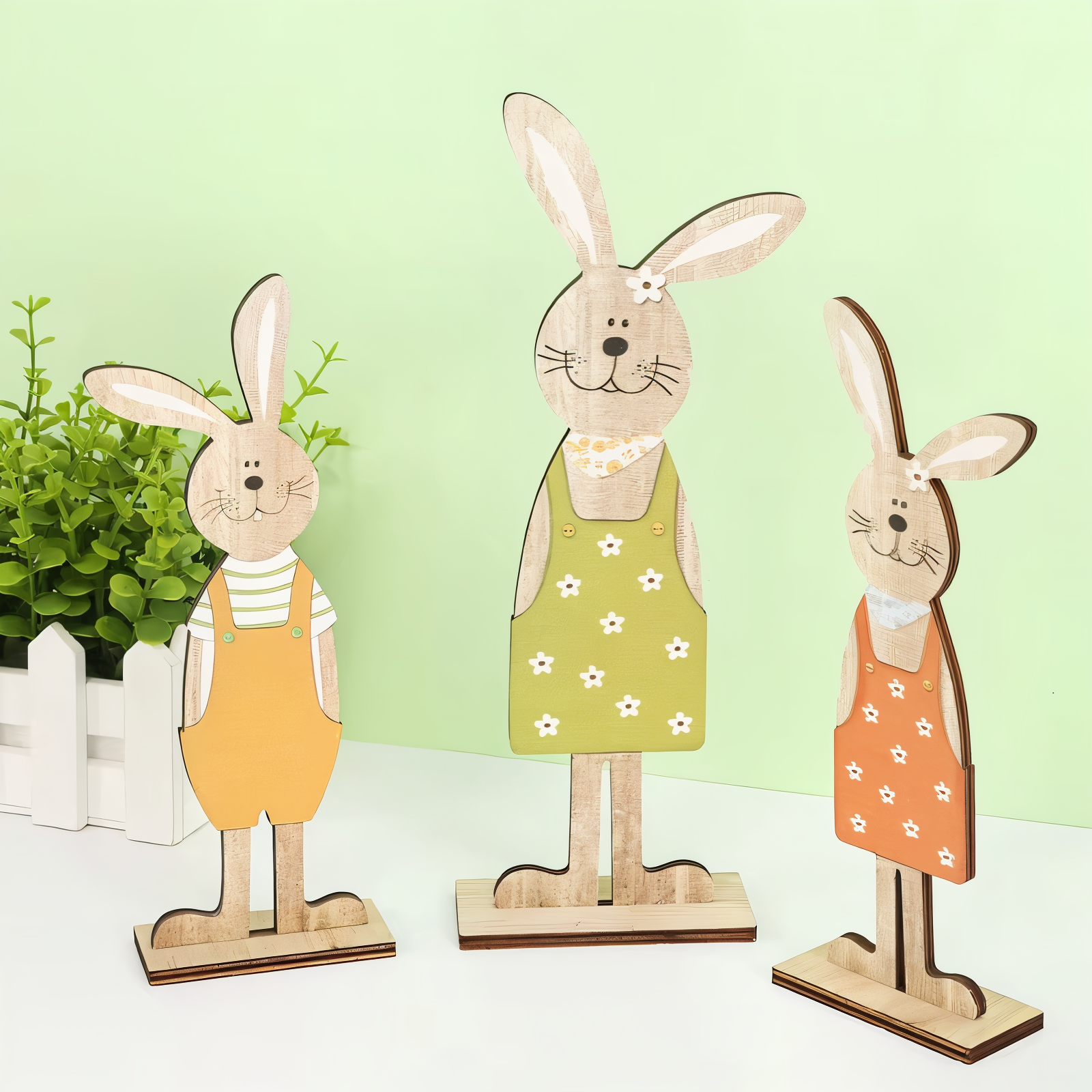 Figurines de lapin faites à la main