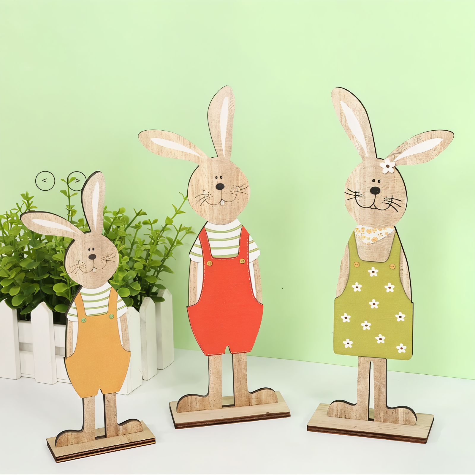 Figurines de lapin faites à la main