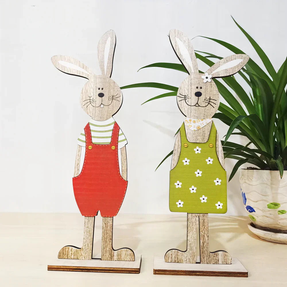 Figurines de lapin faites à la main