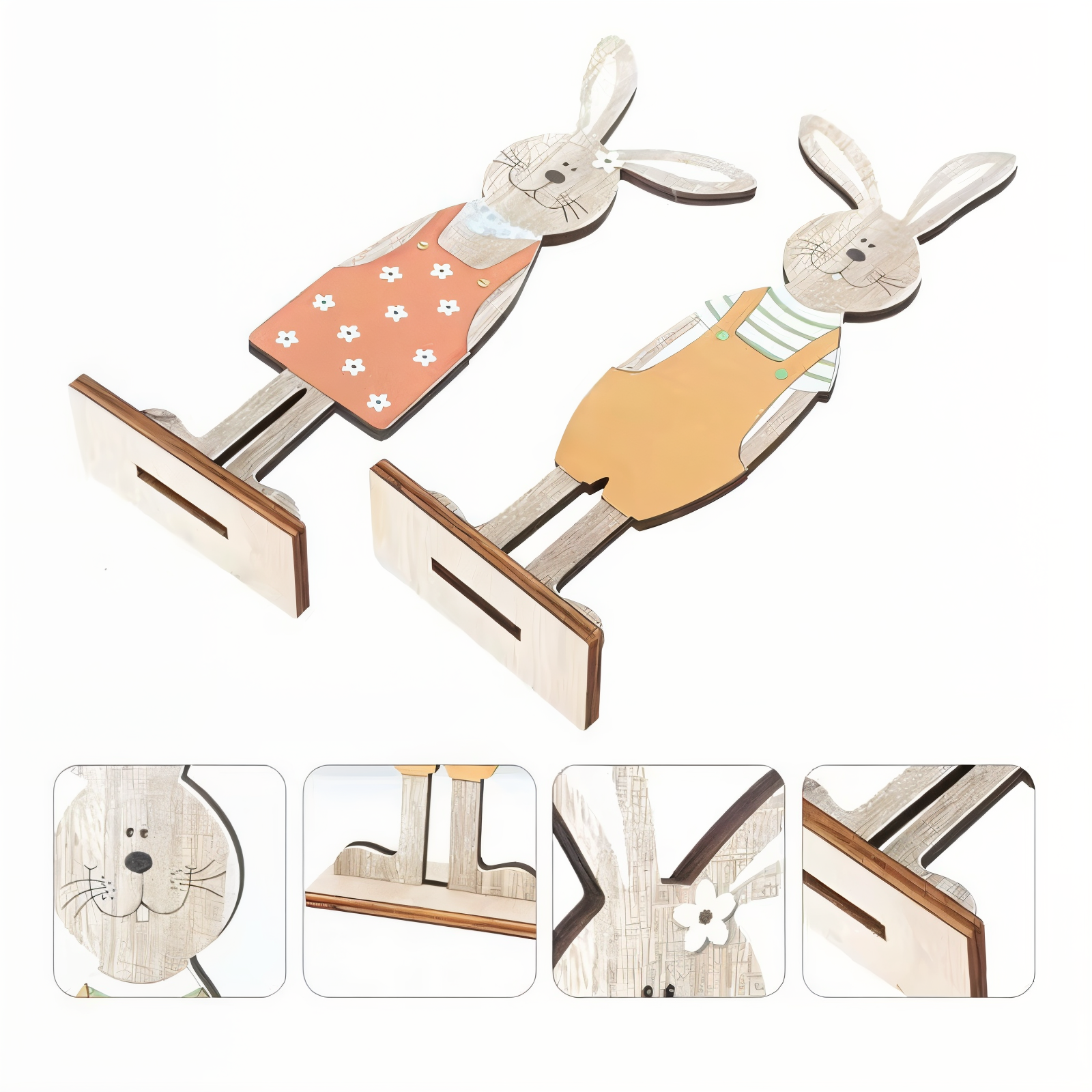 Figurines de lapin faites à la main