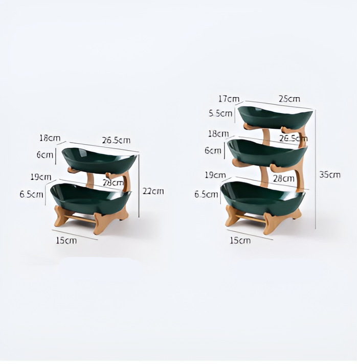 SnackNest - Plateau de service à plusieurs niveaux