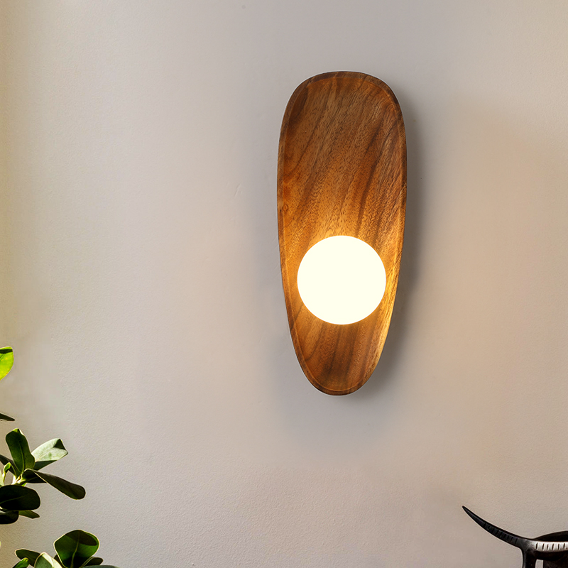 LumiWood Applique Murale en Bois Moderne - Élégance Naturelle et Atmosphère Chaleureuse