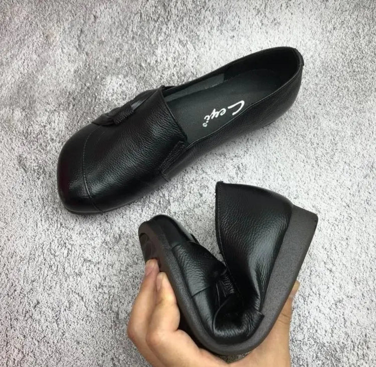Fatima - Chaussures à enfiler pour femme avec boucle élégante