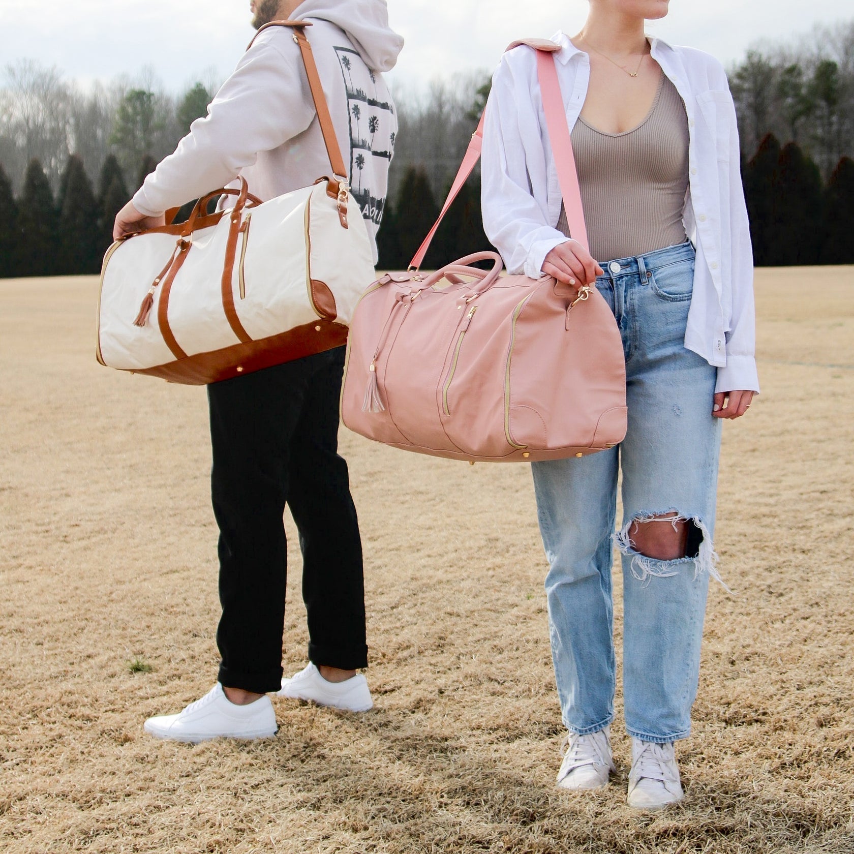 Ida | Sac de voyage unisexe en toile - Élégant et pratique pour les voyages