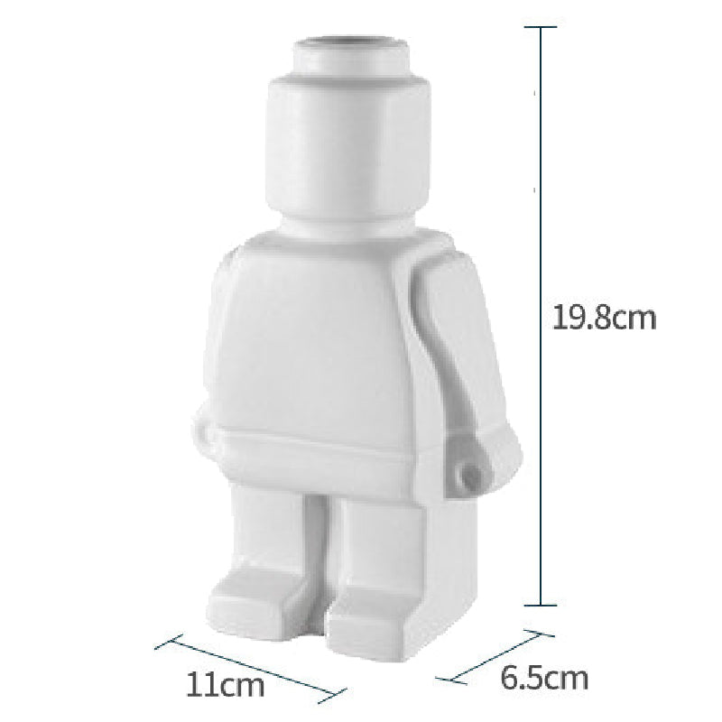 RoboBloom Pots de Fleurs Robot Modernes – Décoration Unique pour Votre Maison