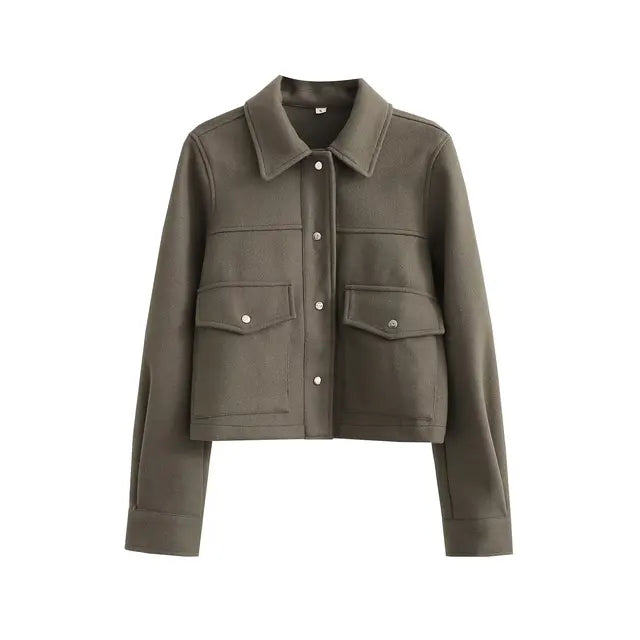 Sara - Veste avec poches profondes et bouton