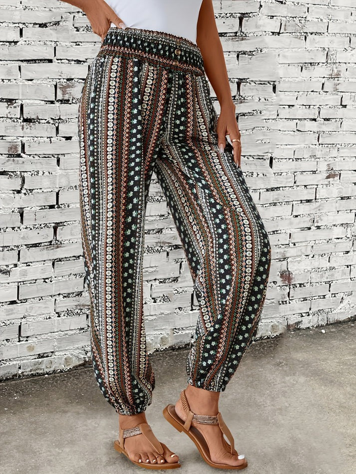 Ivy | Pantalon imprimé Boho confortable et tendance