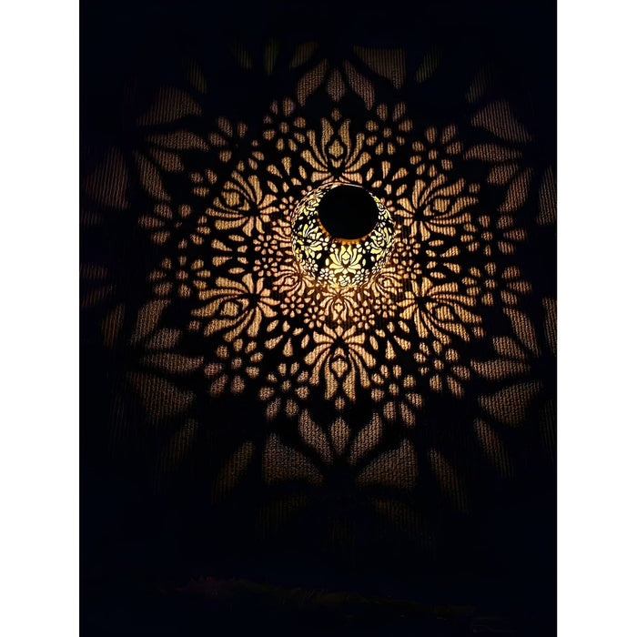 AmbientGlow - Lampe solaire à motif floral