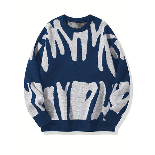Aster - Pull crewneck abstrait unisexe moderne et confortable