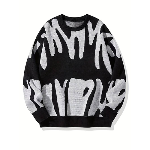 Aster - Pull crewneck abstrait unisexe moderne et confortable