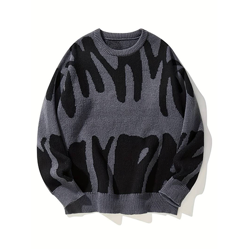 Aster - Pull crewneck abstrait unisexe moderne et confortable